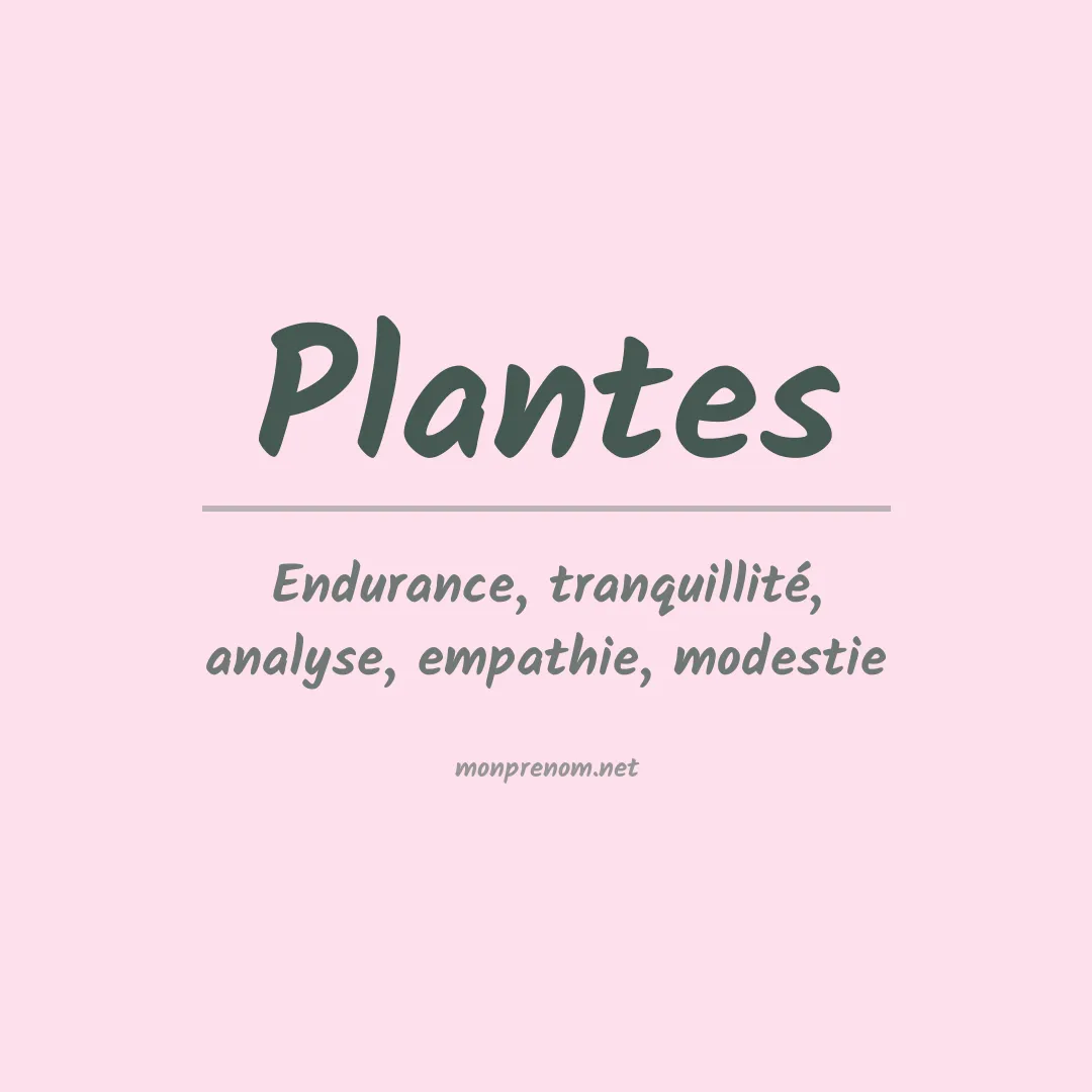 Signification du Prénom Plantes Signification du Prénom Plantes