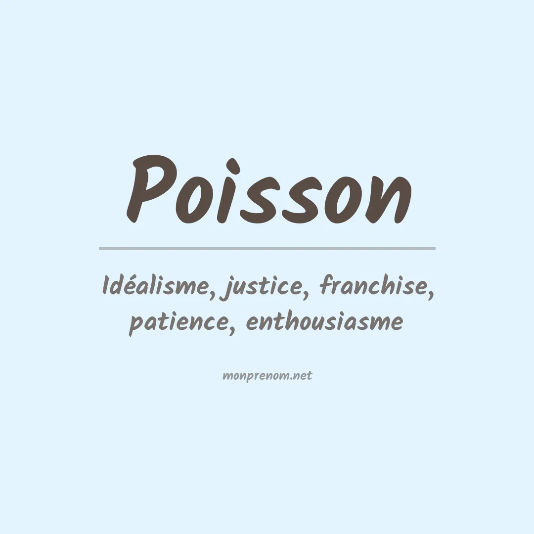 Signification du Prénom Poisson
