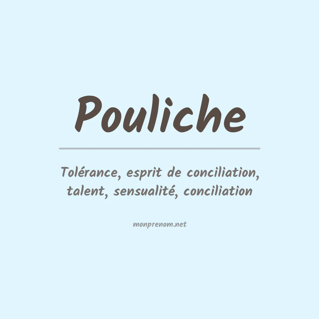 Signification du Prénom Pouliche Signification du Prénom Pouliche