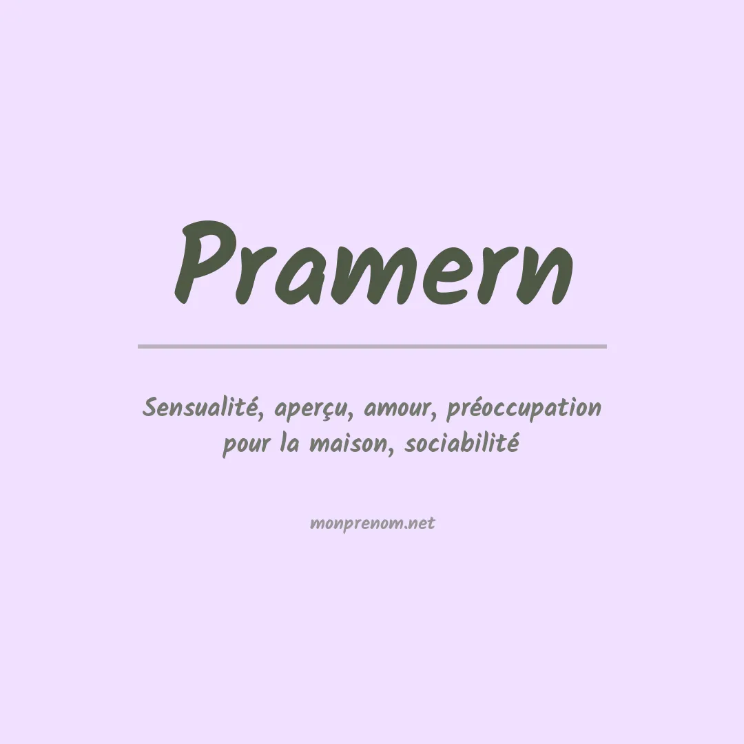 PrénomPramern
