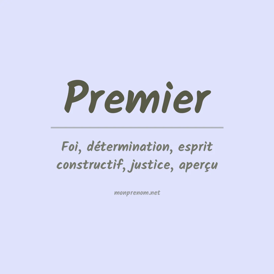 PrénomPremier