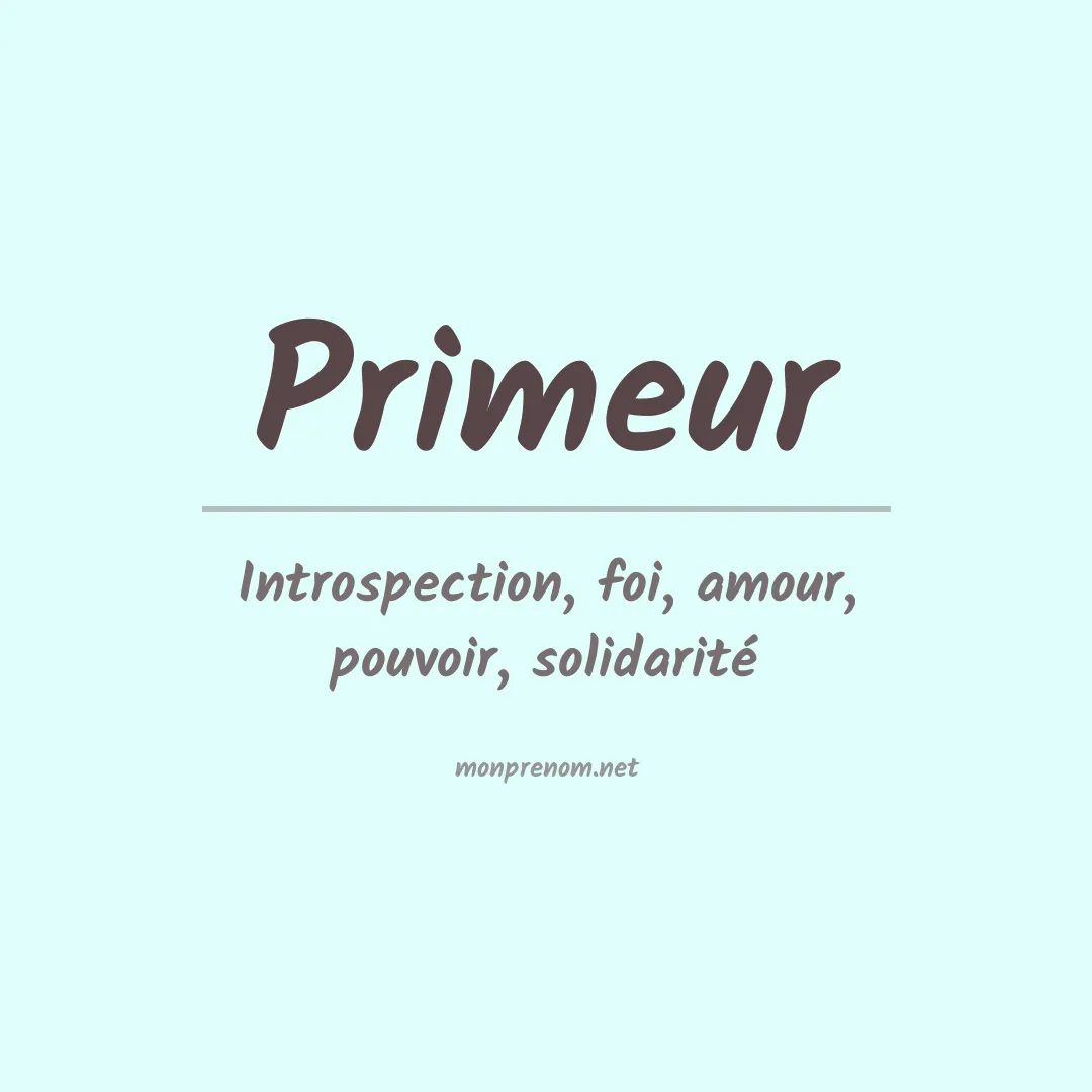 PrénomPrimeur