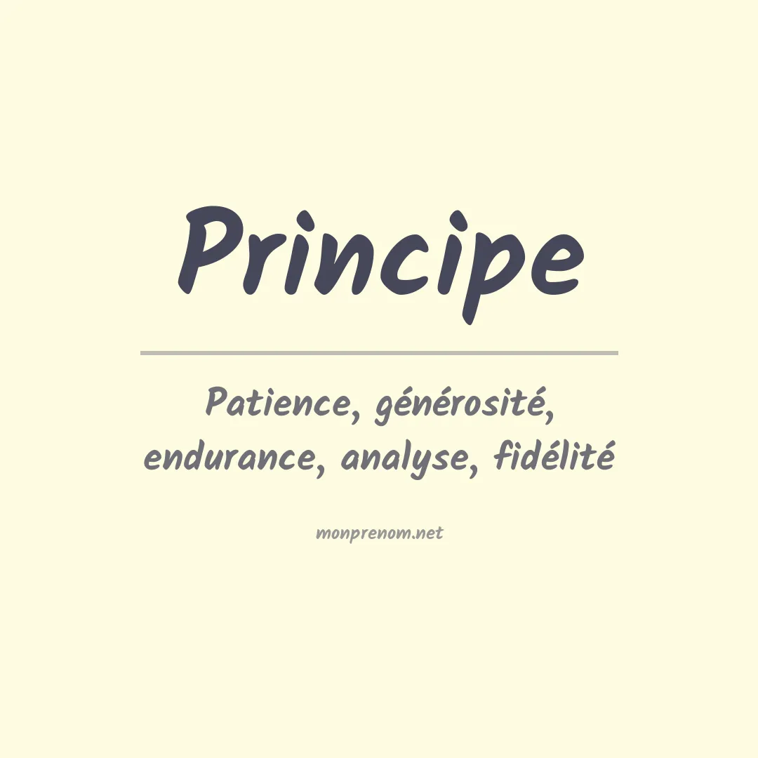 Signification du Prénom Principe