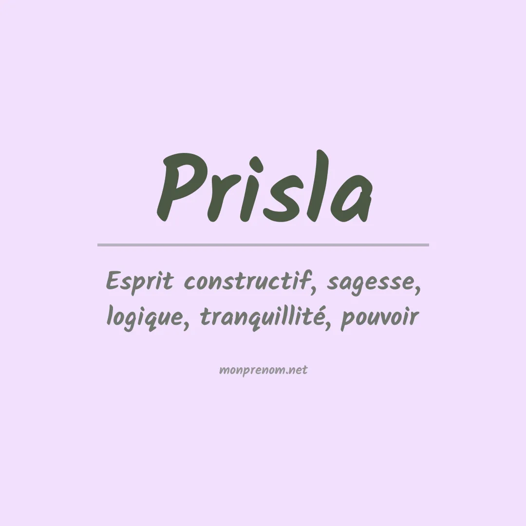 Signification du Prénom Prisla Signification du Prénom Prisla