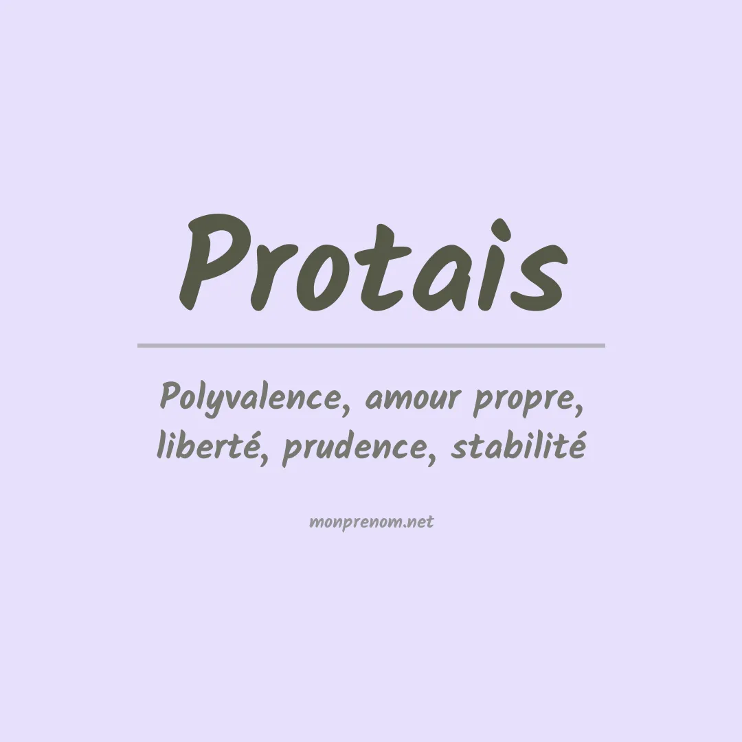 Signification du Prénom Protais Signification du Prénom Protais