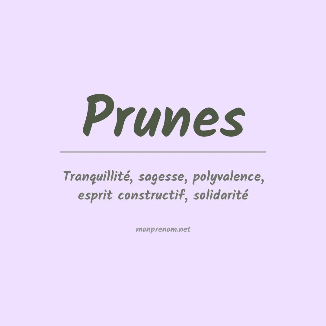 Signification du Prénom Prunes Signification du Prénom Prunes