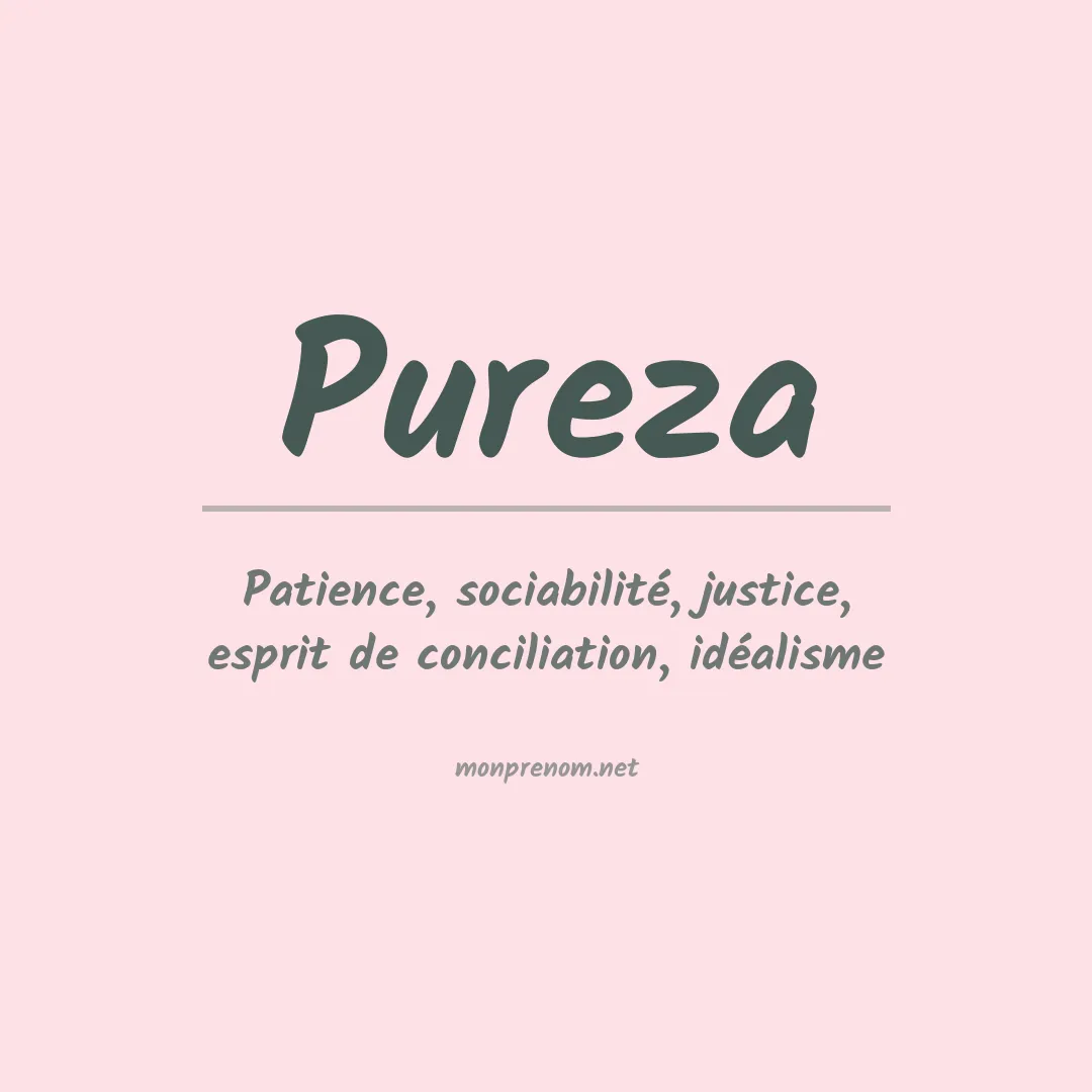 Signification du Prénom Pureza
