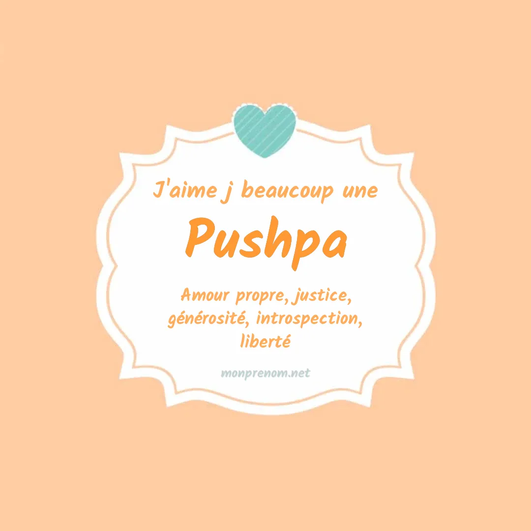 j'aime beaucoup Pushpa