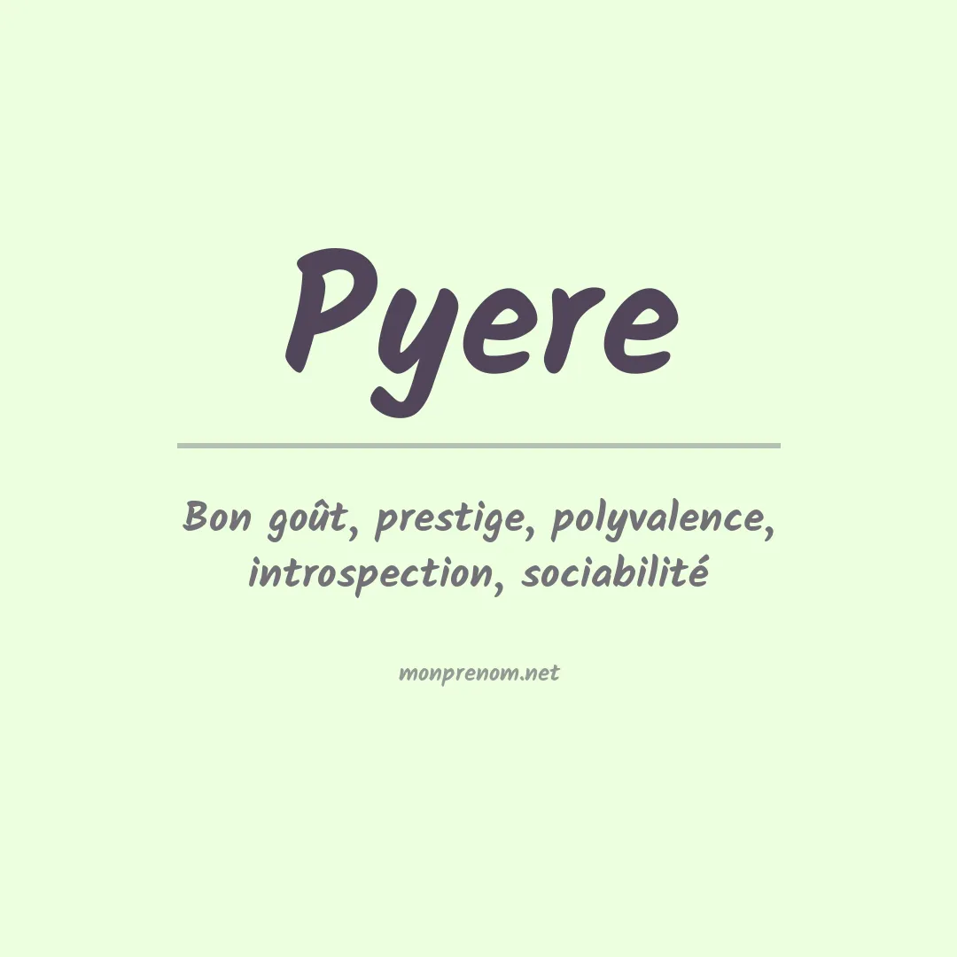 Signification du Prénom Pyere Signification du Prénom Pyere