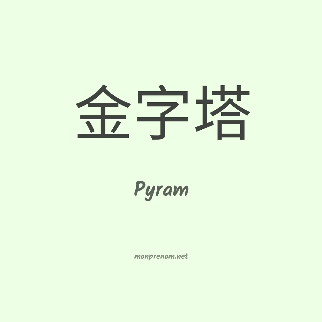 Pyram en chino