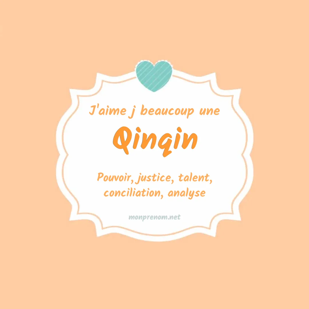 j'aime beaucoup Qinqin