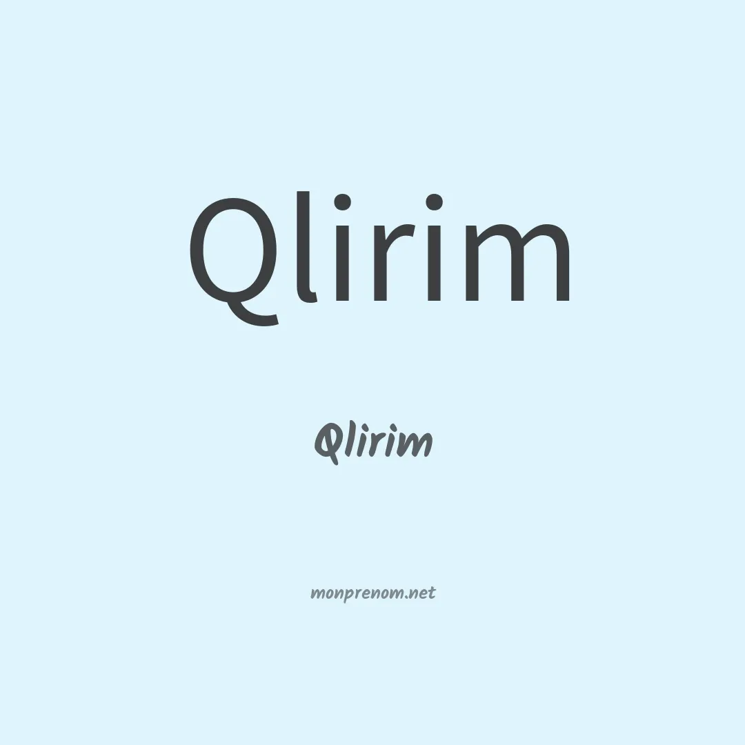 Qlirim en chino