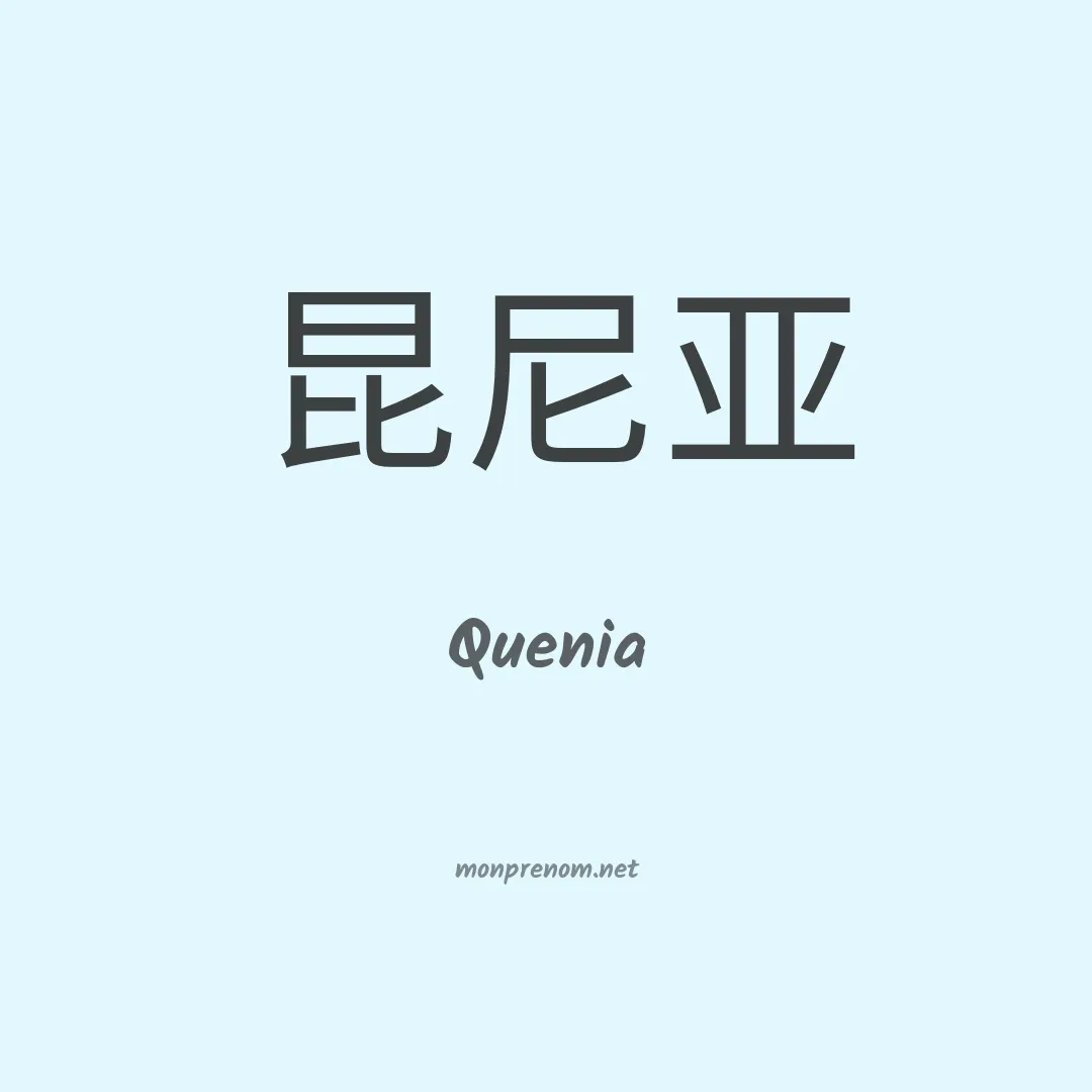 Quenia en chino
