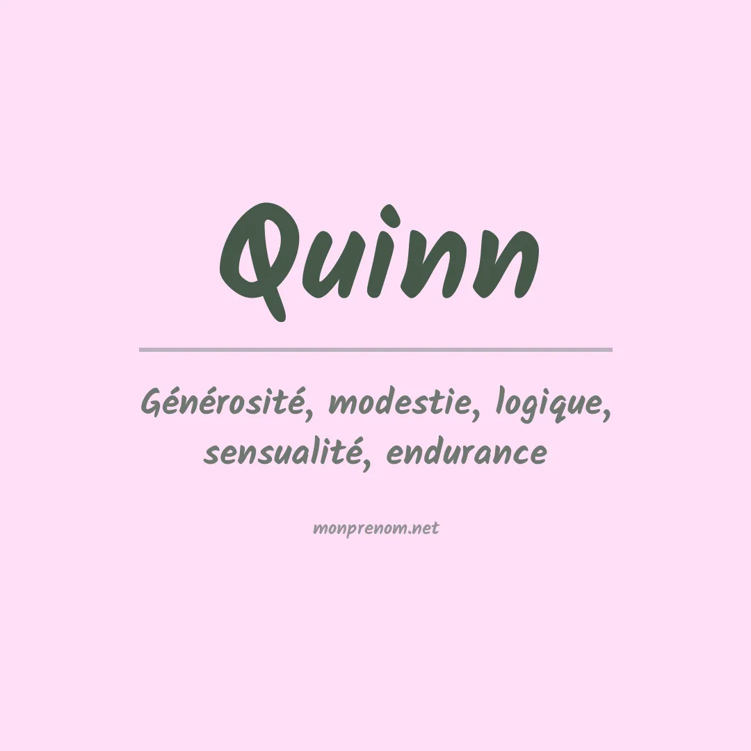 Signification du Prénom Quinn