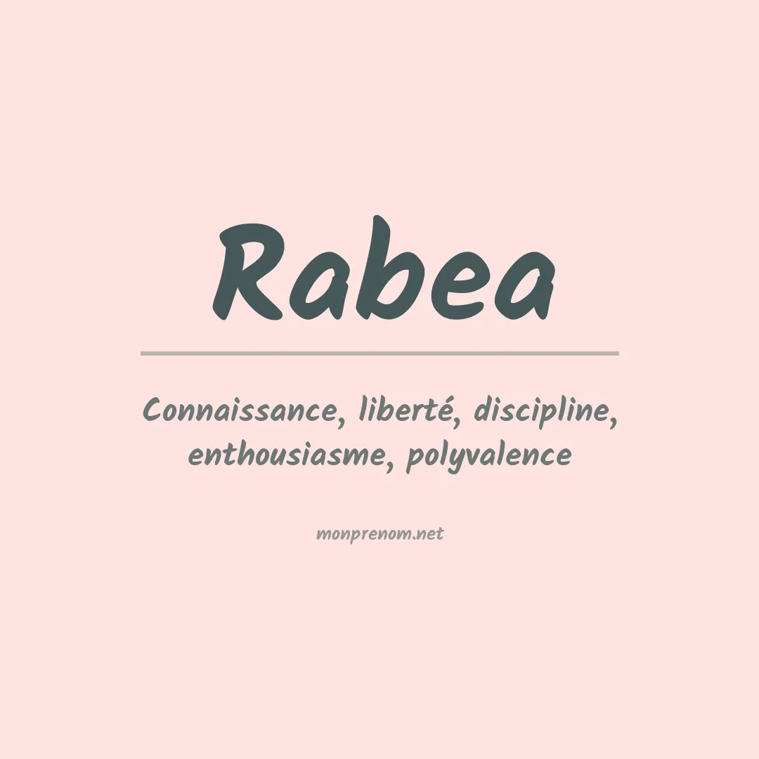 Signification du Prénom Rabea Signification du Prénom Rabea