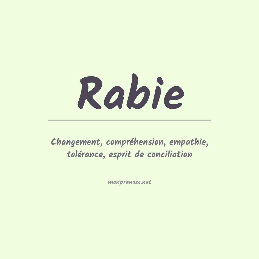 Signification du Prénom Rabie Signification du Prénom Rabie