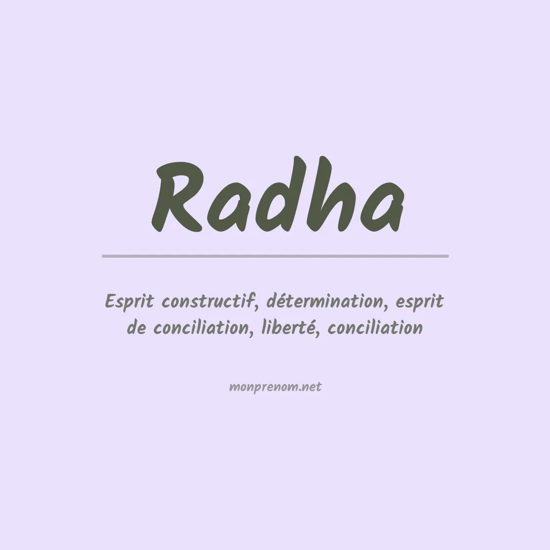 Signification du Prénom Radha