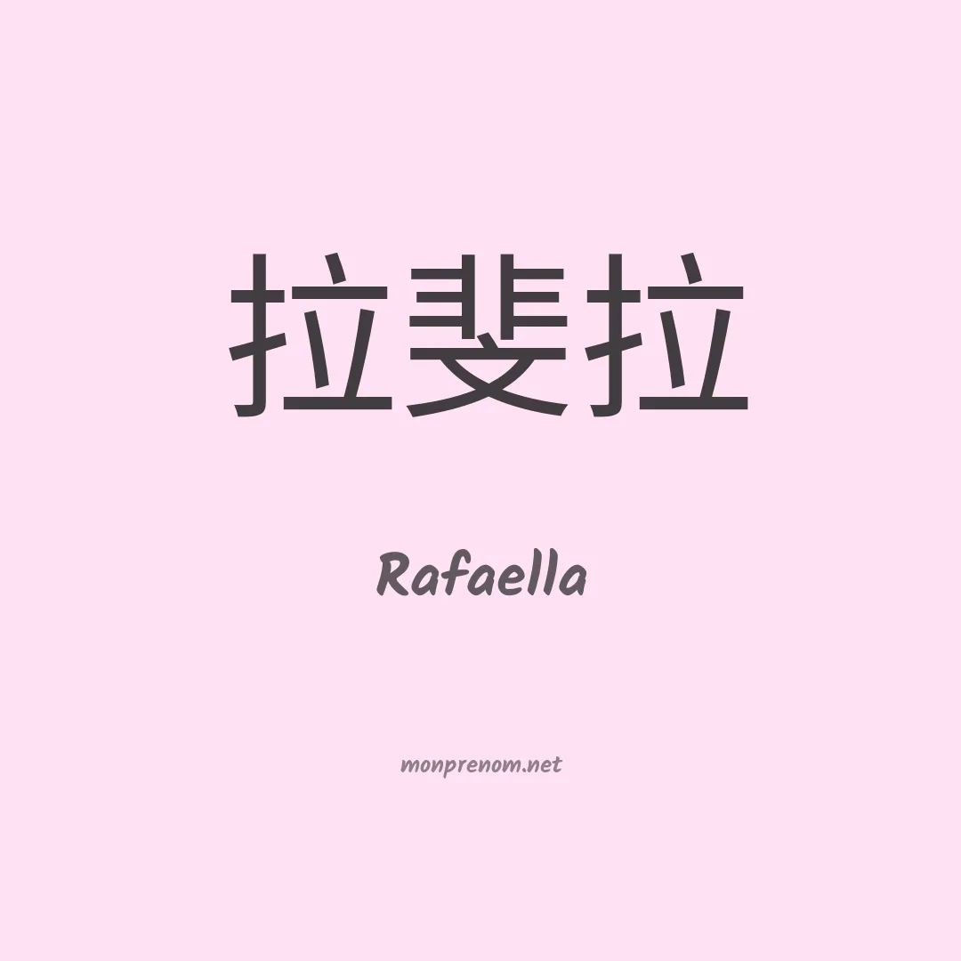 Rafaella en chino