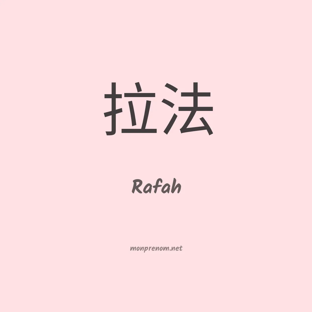Rafah en chino