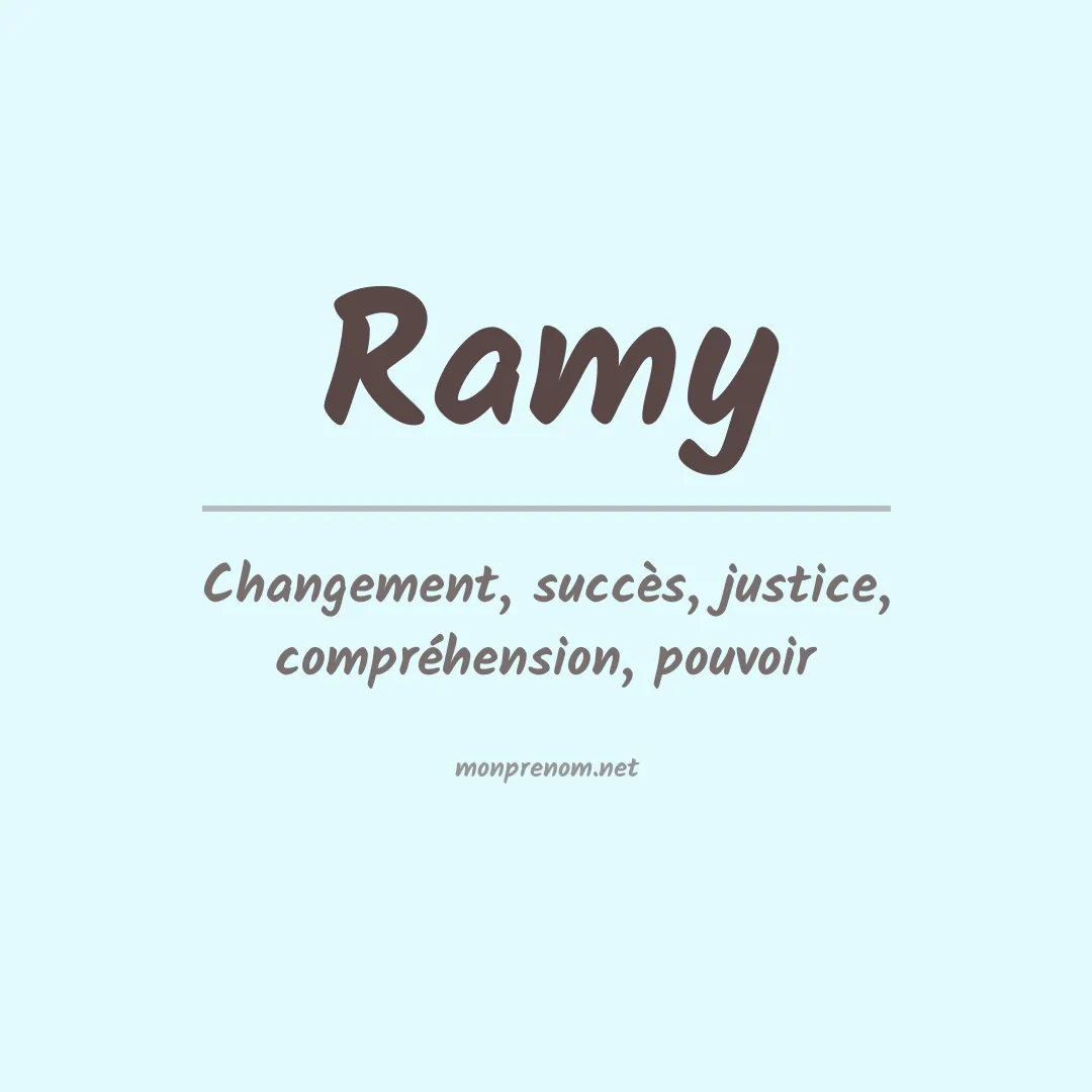 Signification du Prénom Ramy