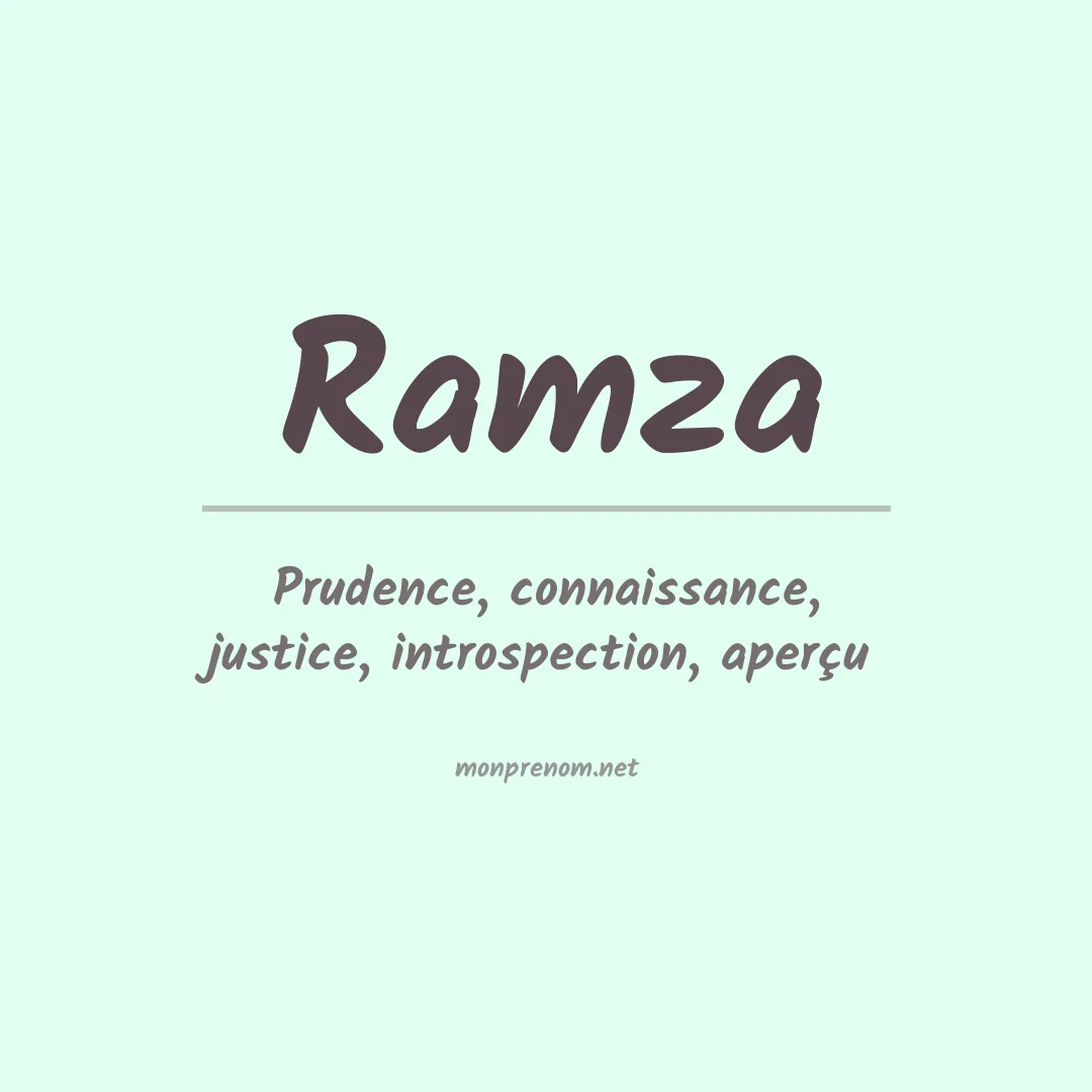 Signification du Prénom Ramza Signification du Prénom Ramza