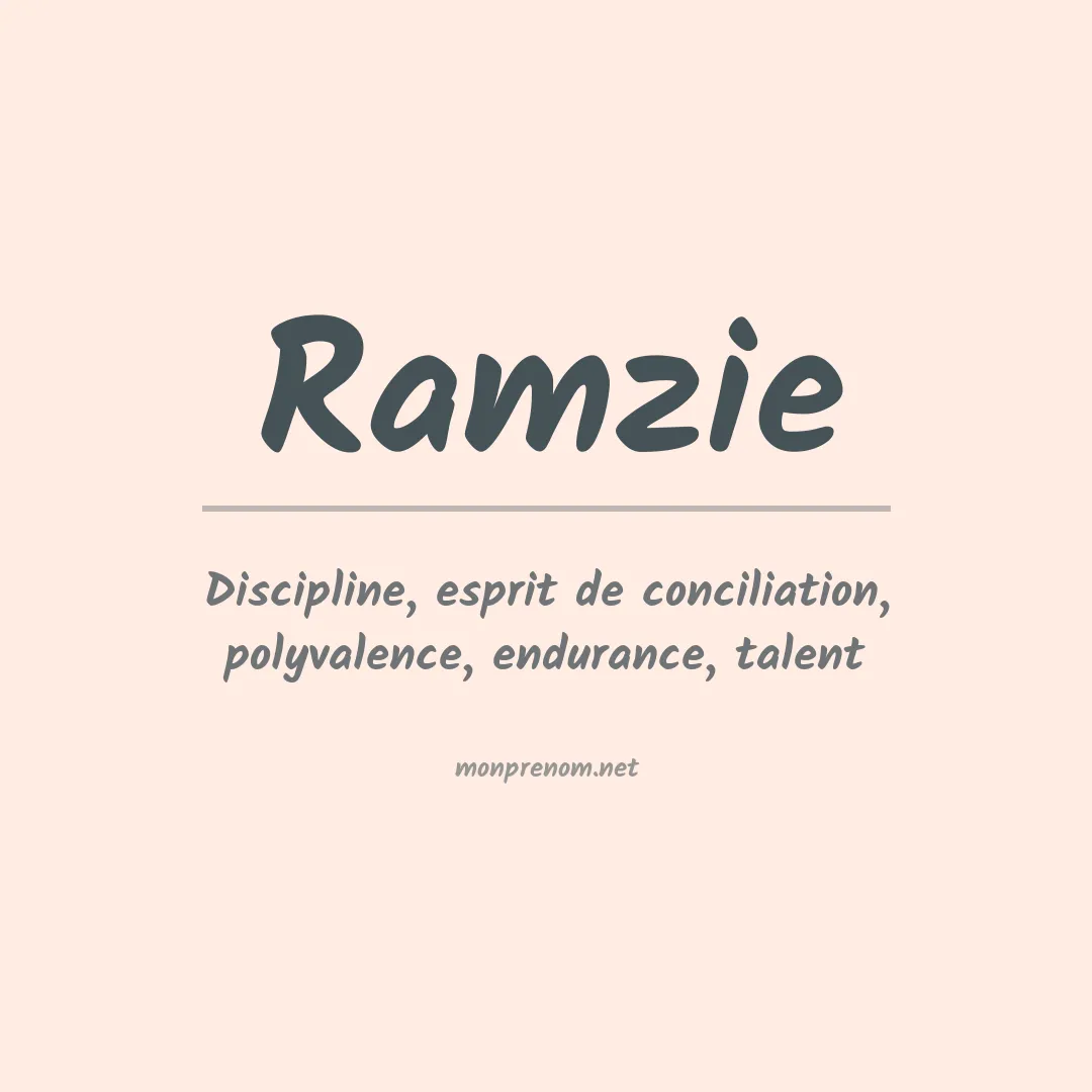 Signification du Prénom Ramzie Signification du Prénom Ramzie