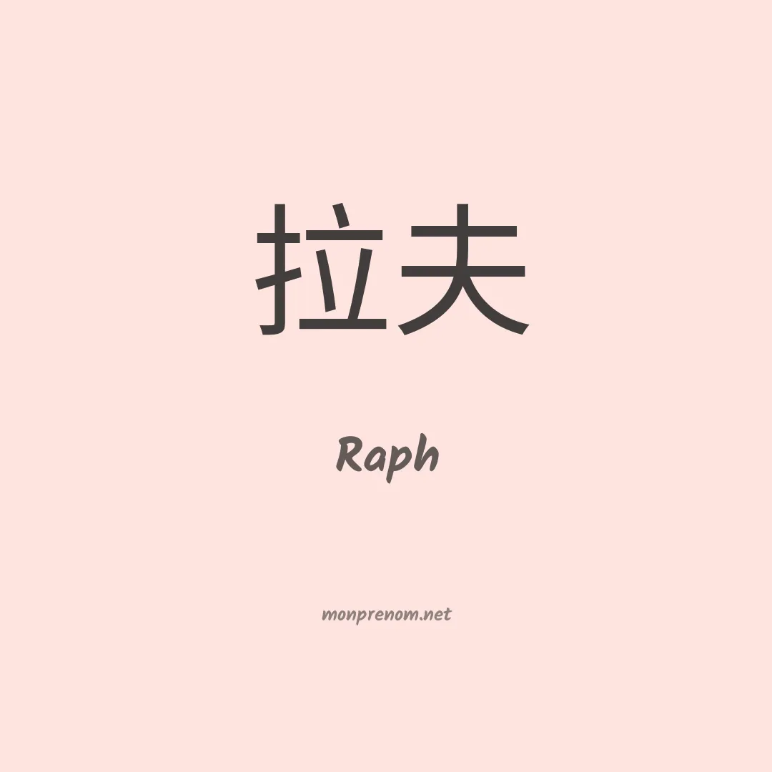 Raph en chino