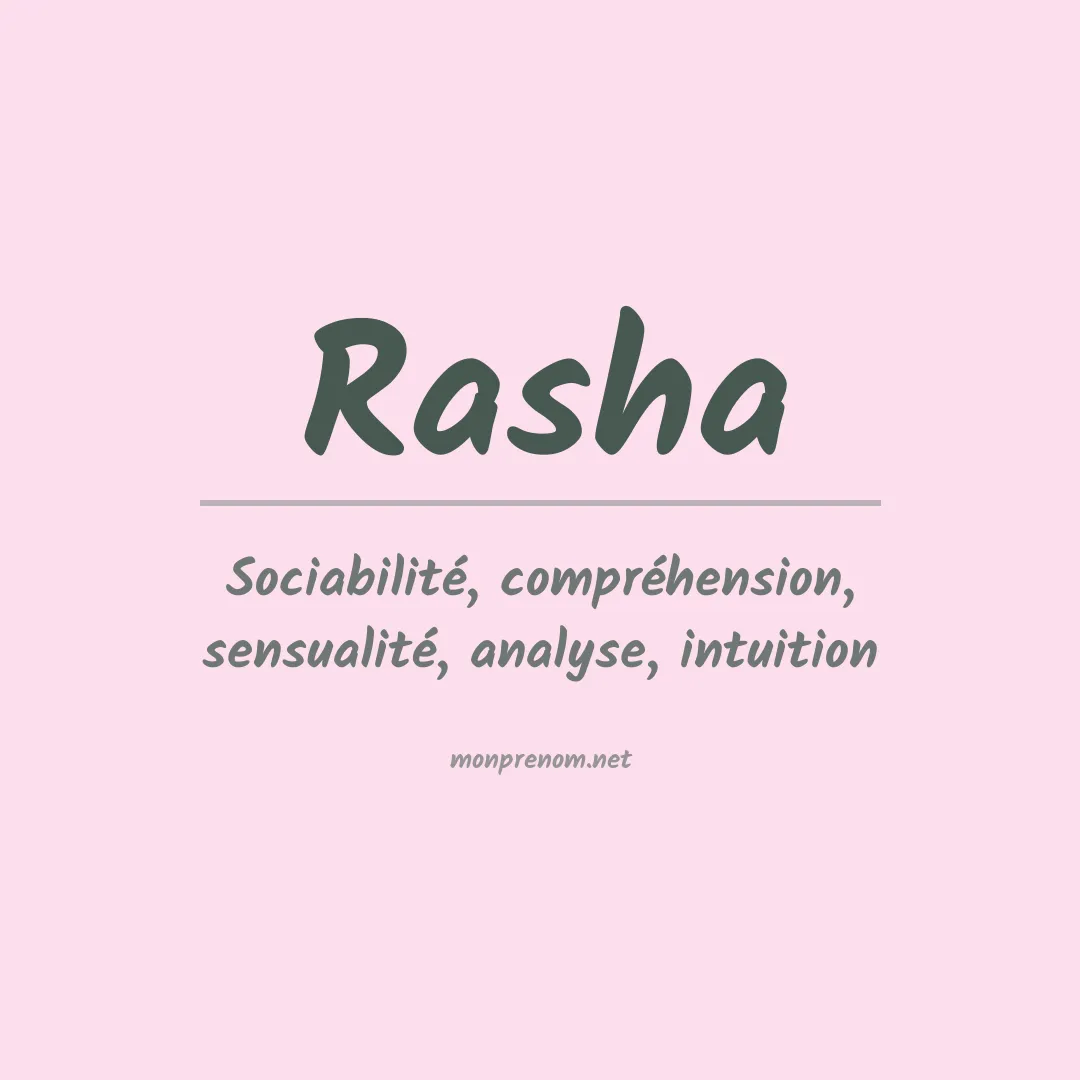 Signification du Prénom Rasha Signification du Prénom Rasha