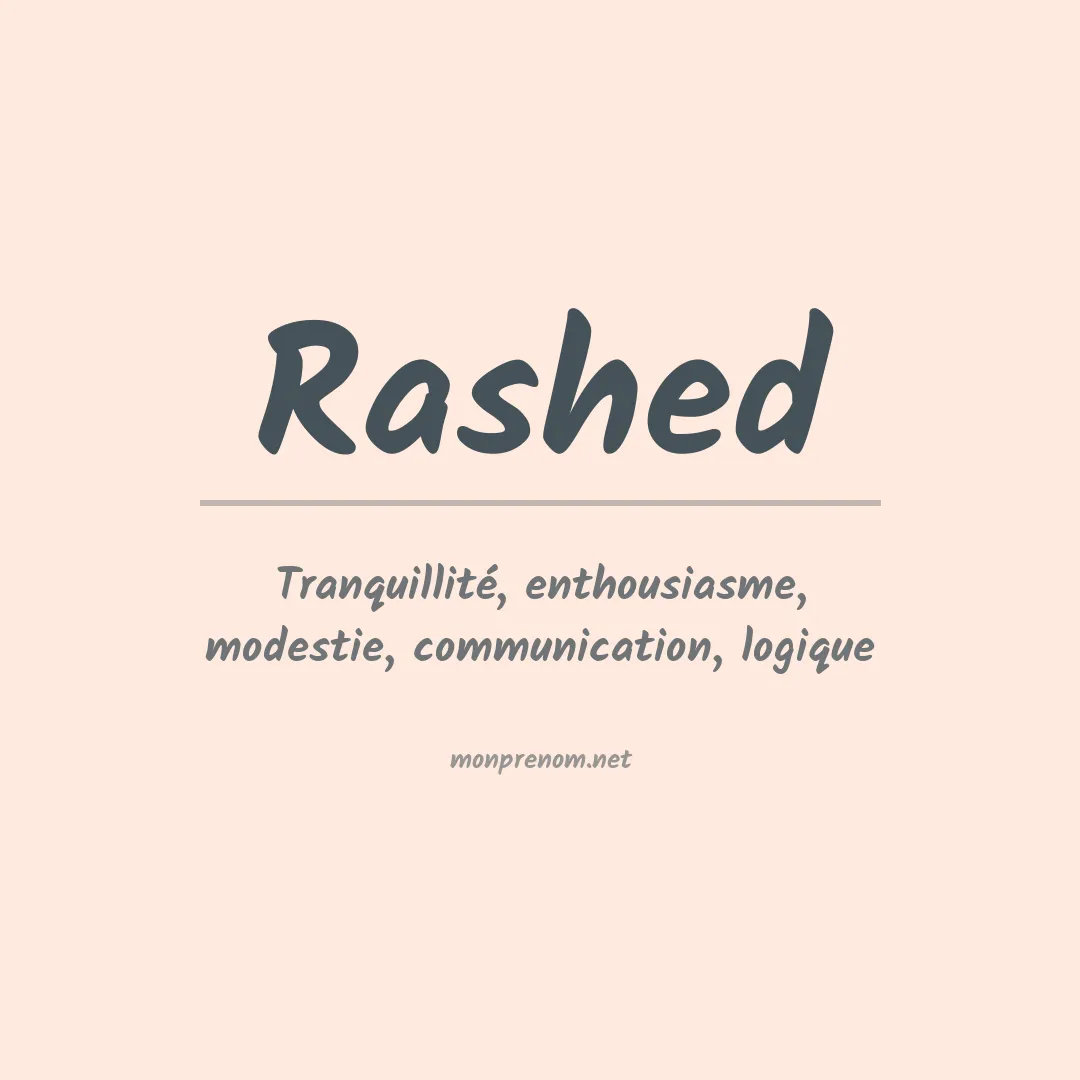 Signification du Prénom Rashed