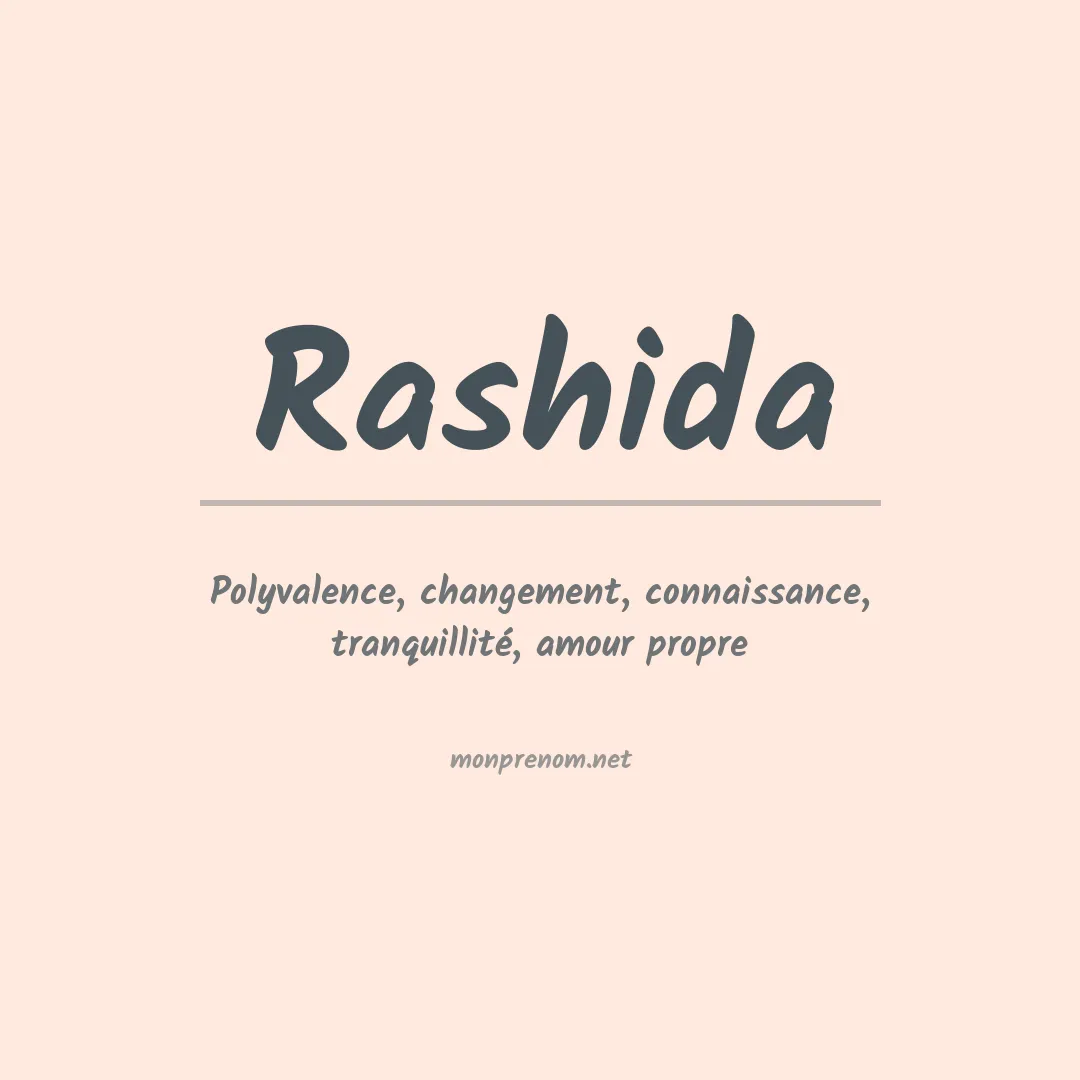 Signification du Prénom Rashida Signification du Prénom Rashida