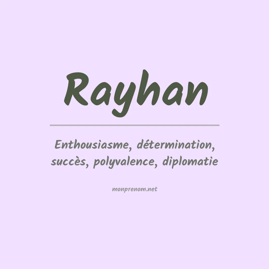 Signification du Prénom Rayhan