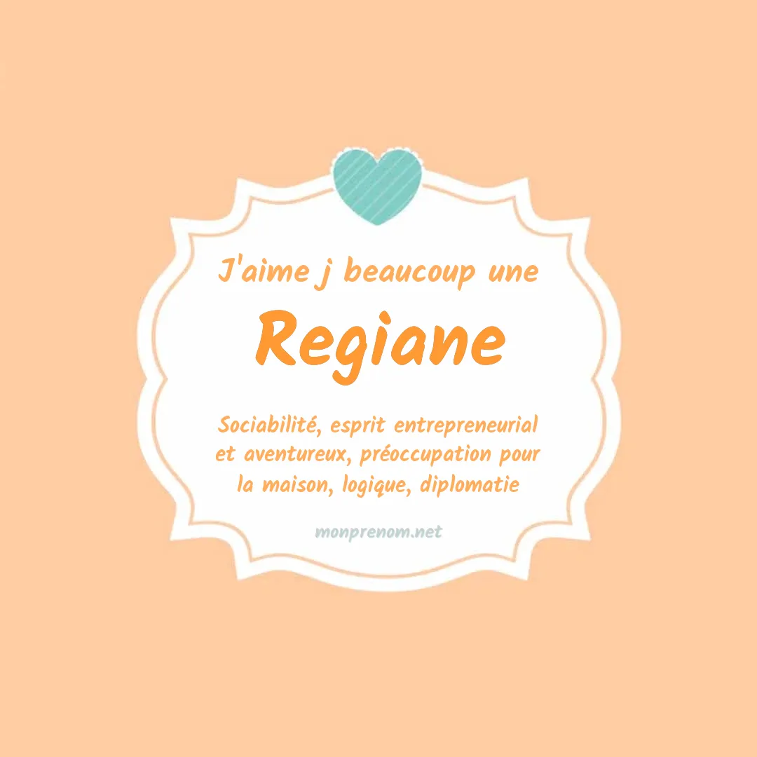 j'aime beaucoup Regiane