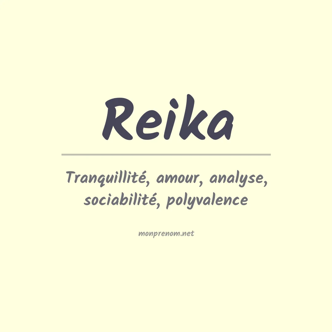 Signification du Prénom Reika