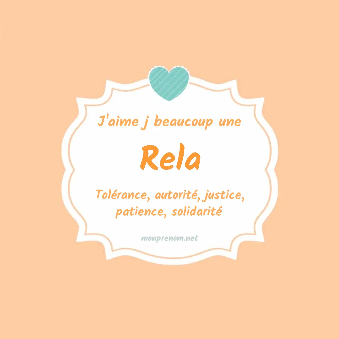 j'aime beaucoup Rela