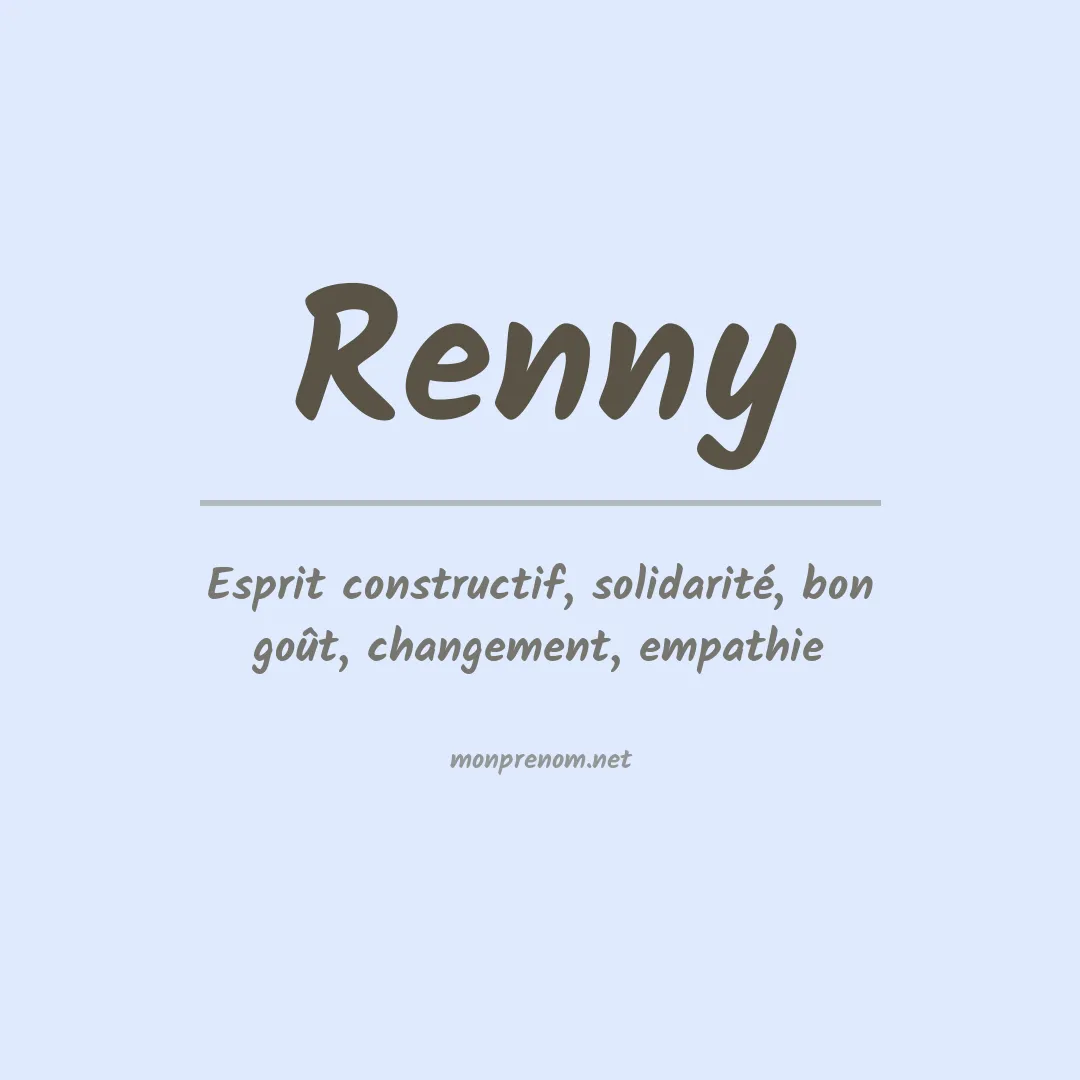 Signification du Prénom Renny