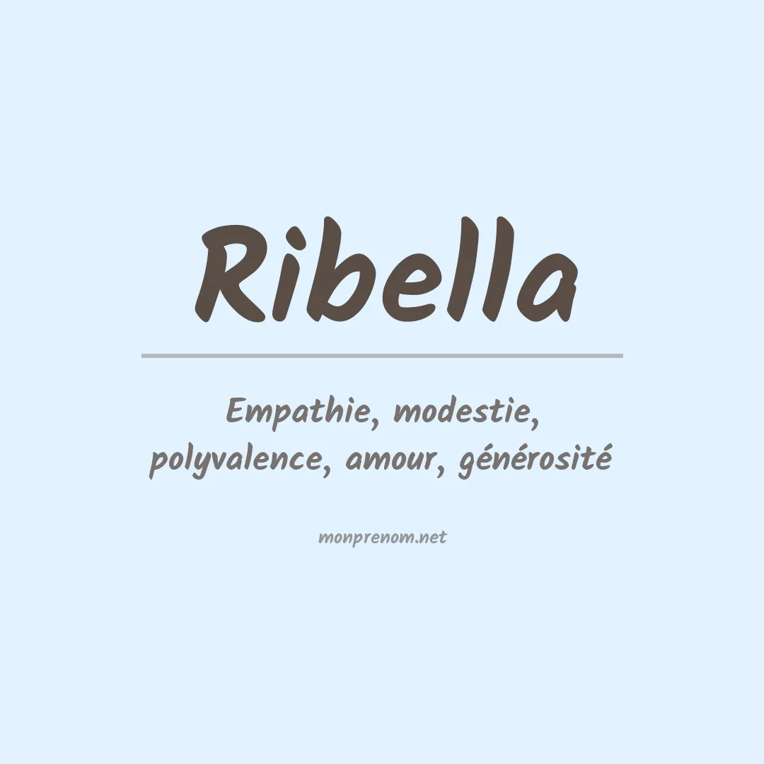 Signification du Prénom Ribella