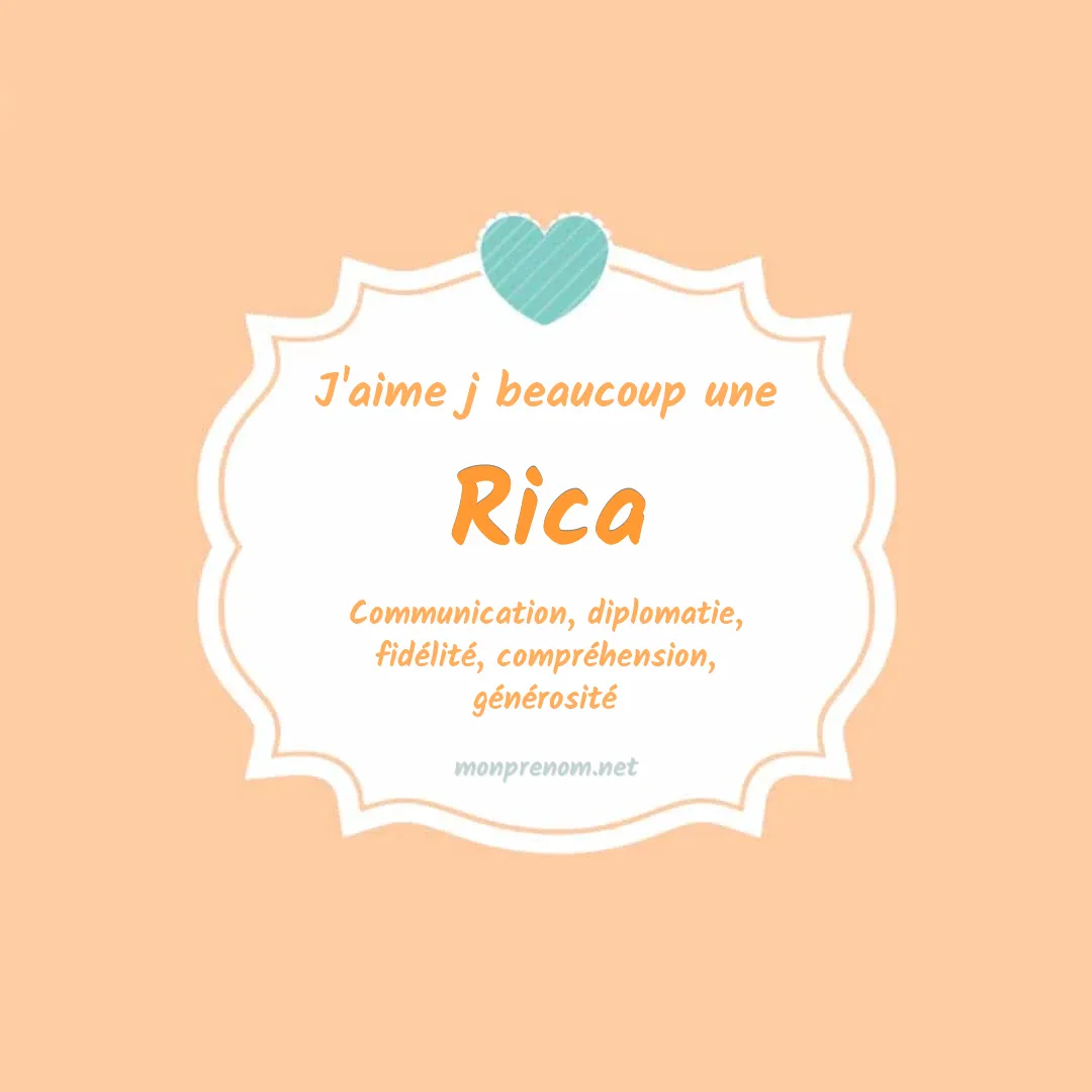 j'aime beaucoup Rica