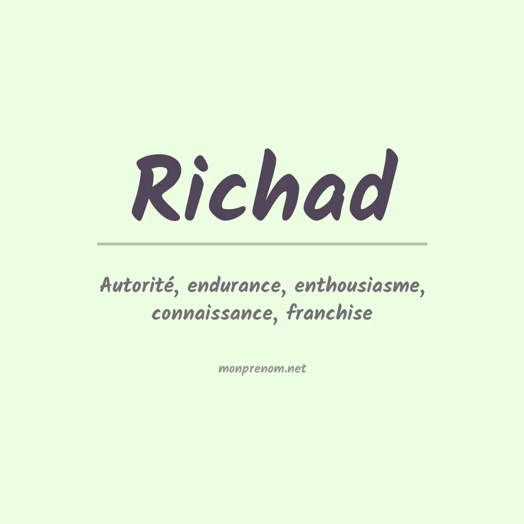 Signification du Prénom Richad Signification du Prénom Richad