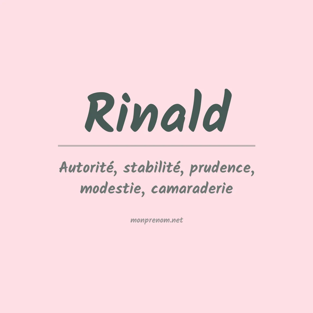 Signification du Prénom Rinald