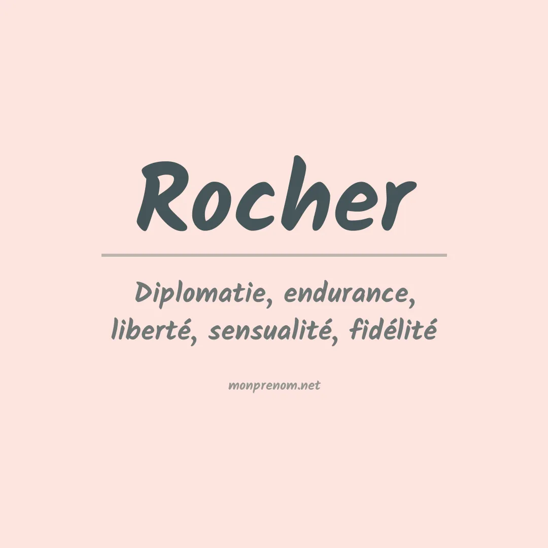 Signification du Prénom Rocher