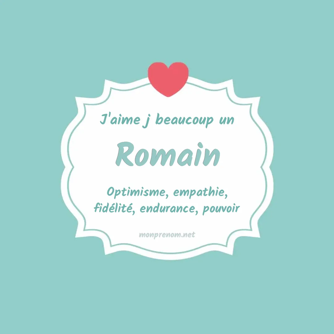 Signification du Pr nom Romain