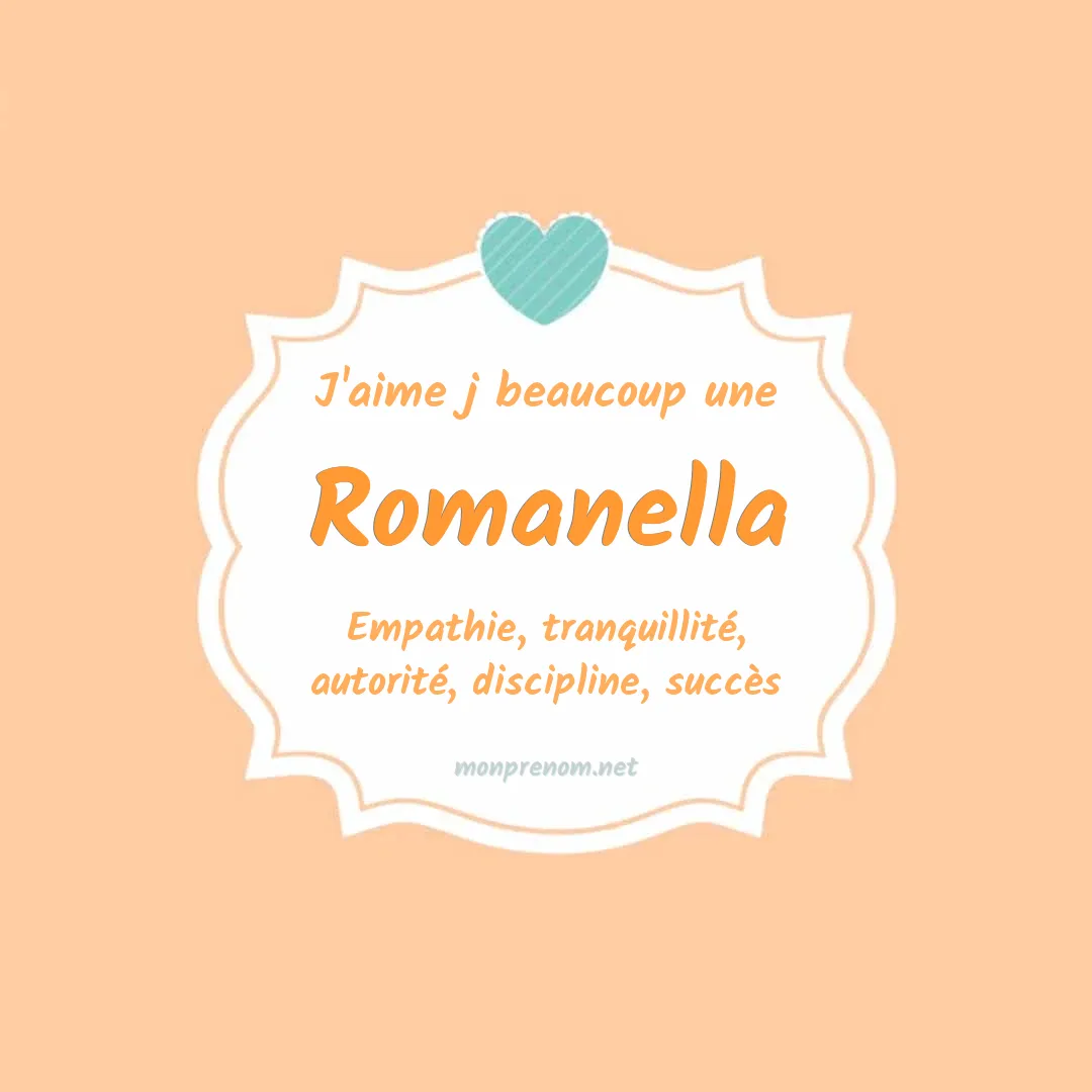 j'aime beaucoup Romanella