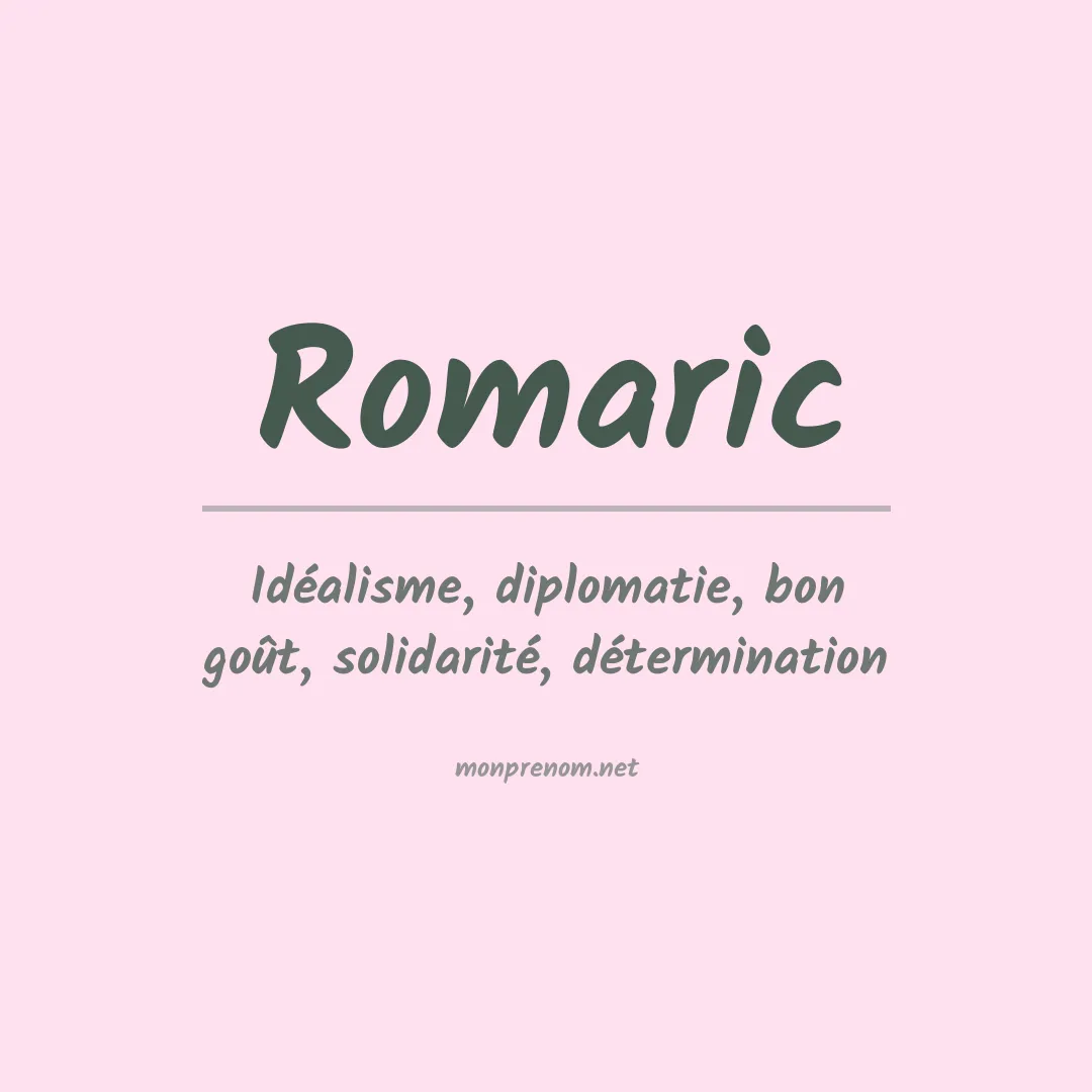 Signification du Prénom Romaric Signification du Prénom Romaric