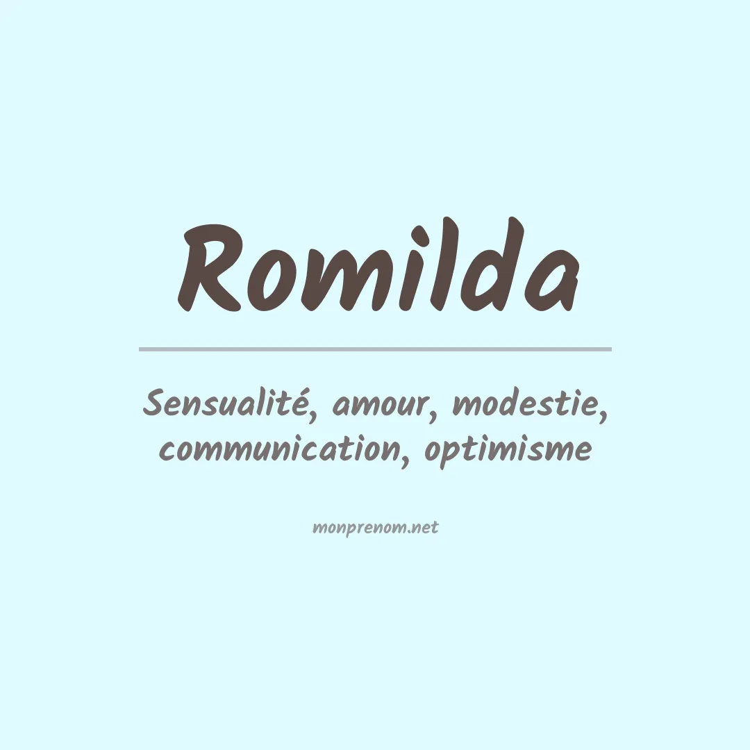 Signification du Prénom Romilda