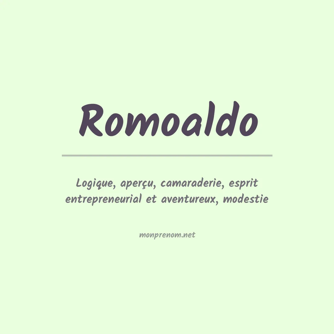 Signification du Prénom Romoaldo