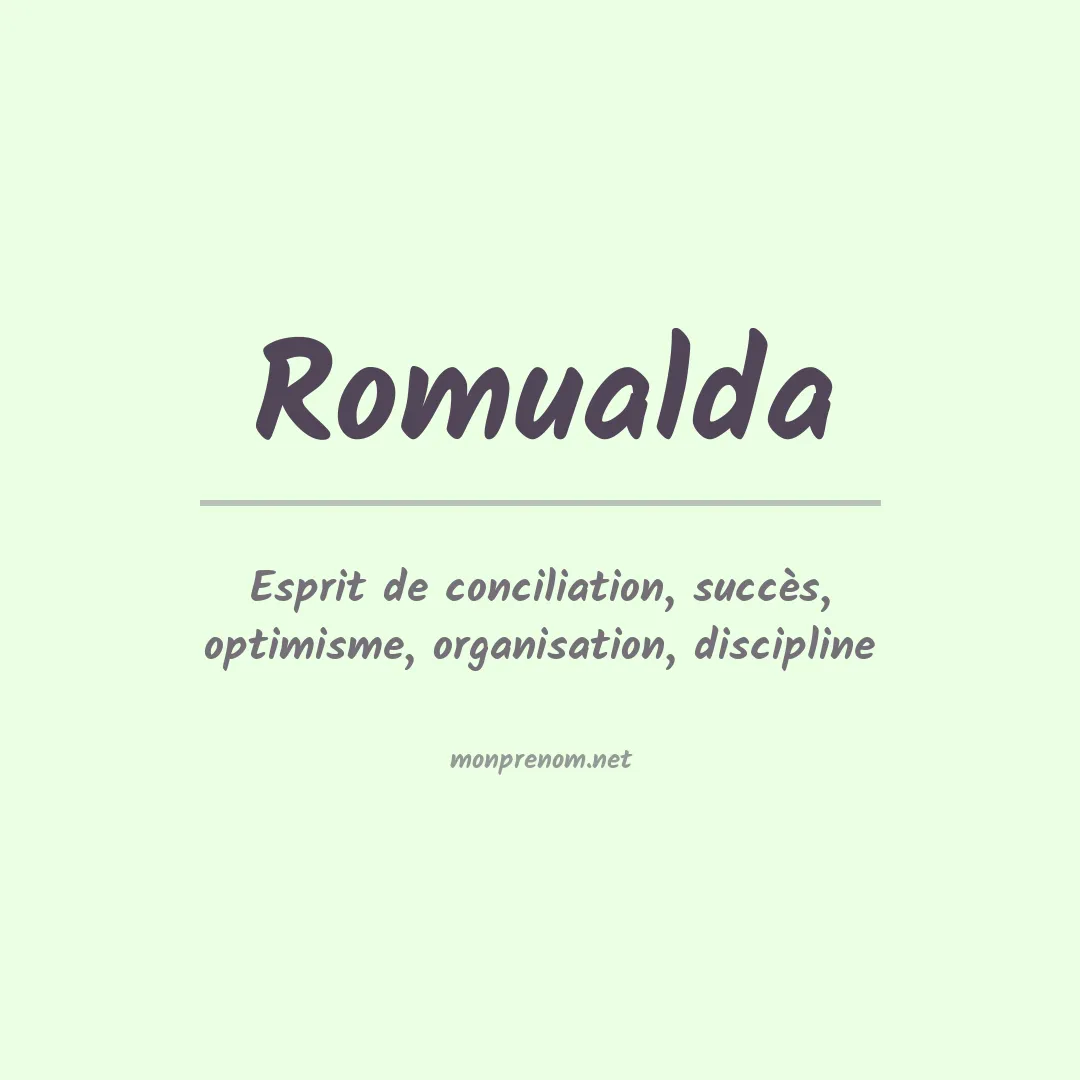 Signification du Prénom Romualda