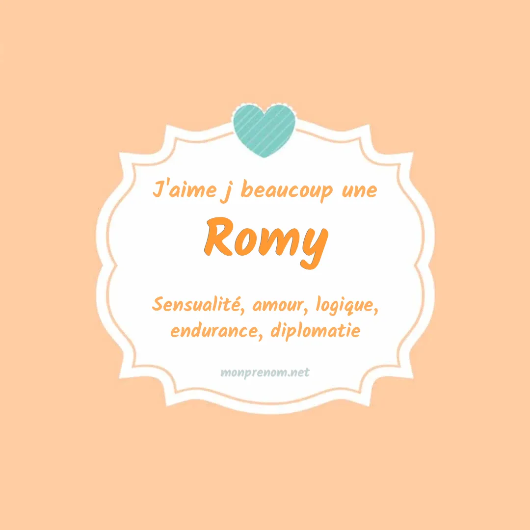 Signification du Pr nom Romy