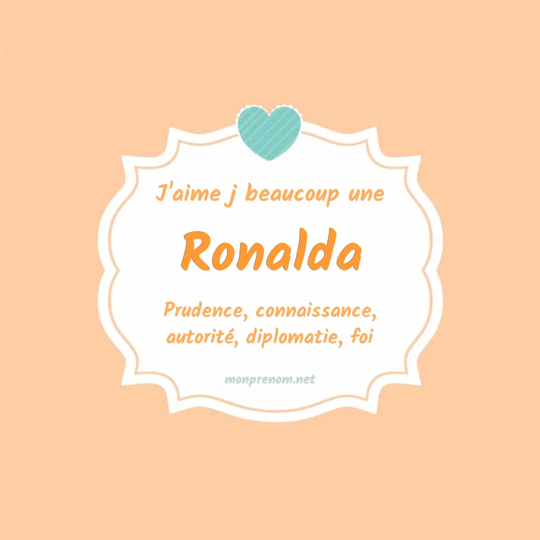 j'aime beaucoup Ronalda