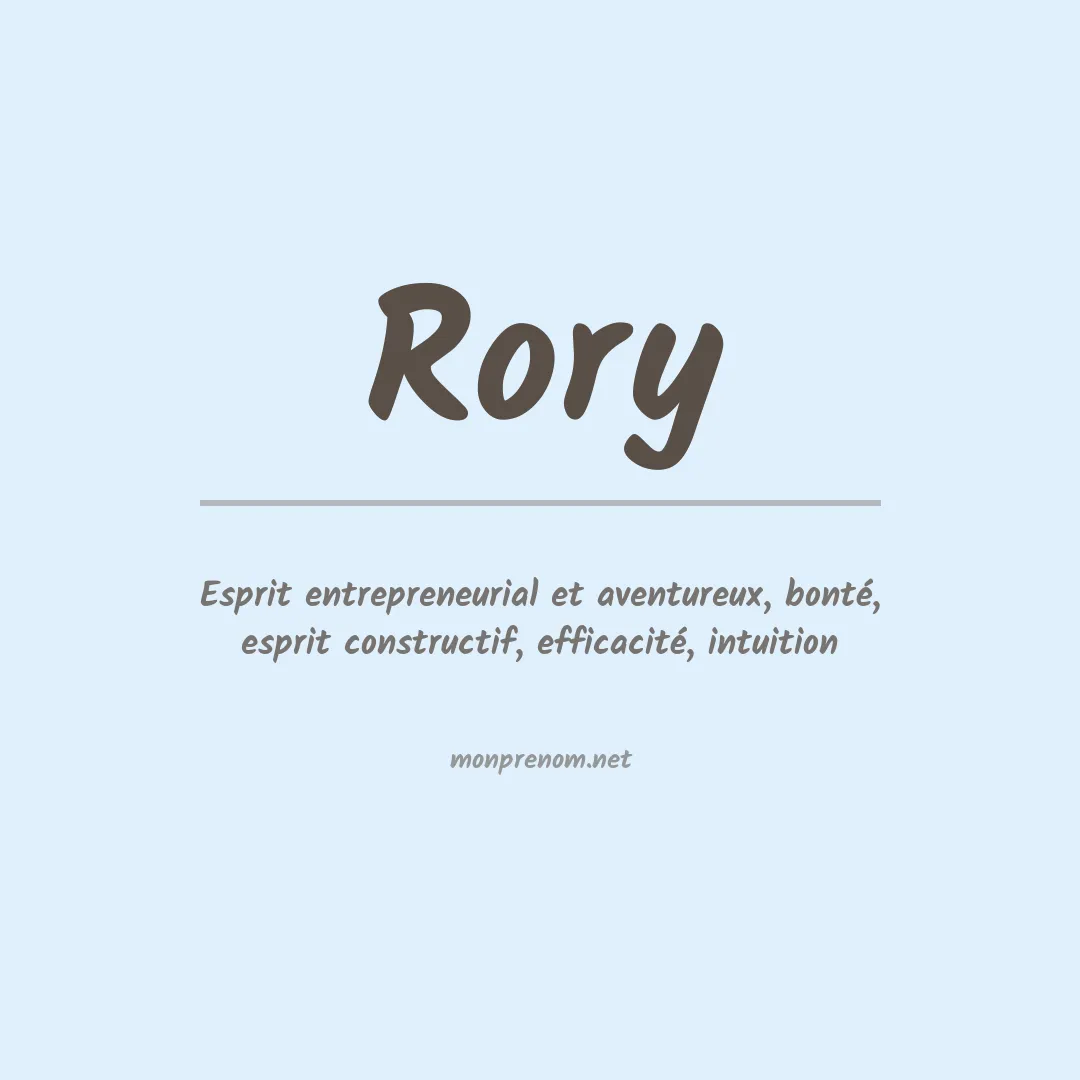 Signification du Prénom Rory