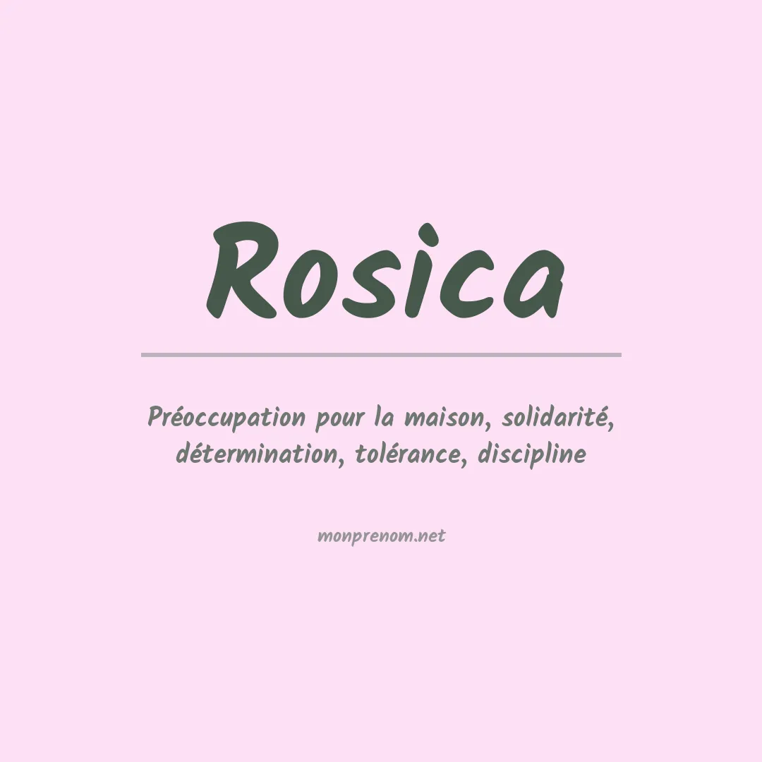 Signification du Prénom Rosica